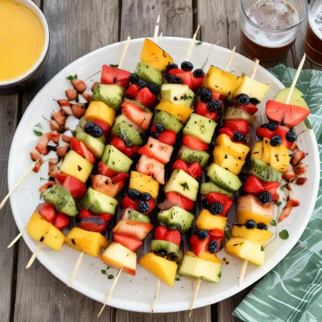 Grilled Fruit Skewers with a Craft Beer Glaze: A Refreshing Twist on Backyard Fare